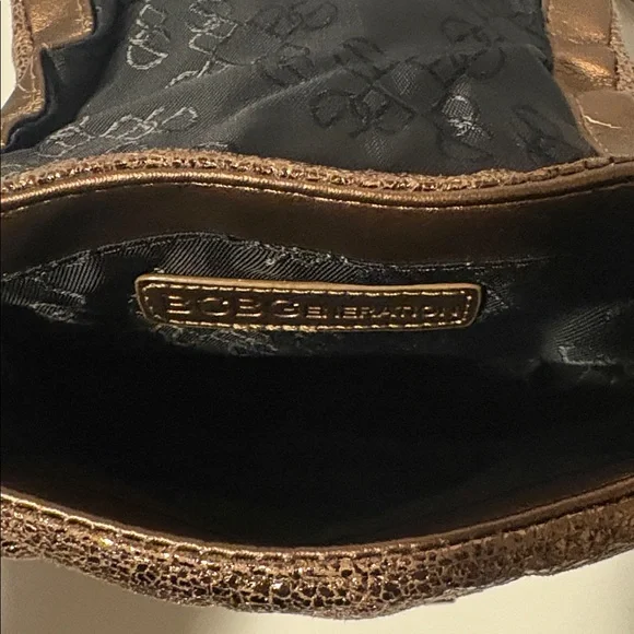 BCBGeneration Bronze Quilted Crossbody With Chain Woven Strap - Picture 13 of 14